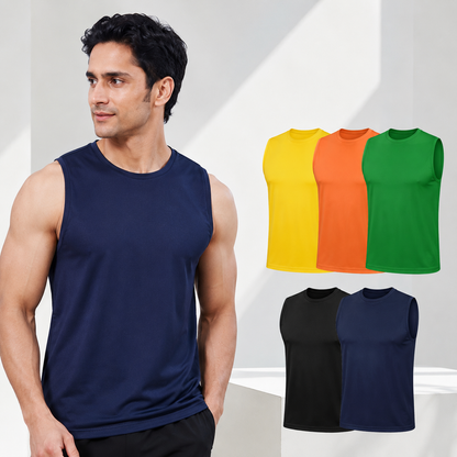 Pack Of 5 Sleeveless Vests For Men
