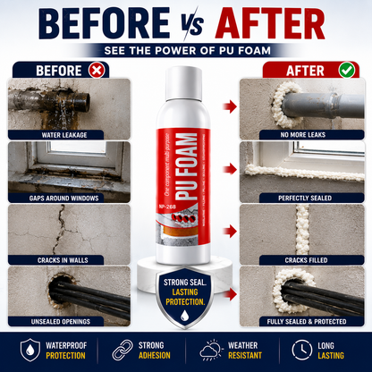 Gap Filler Foam Spray | Waterproof Crack & Leak Sealant